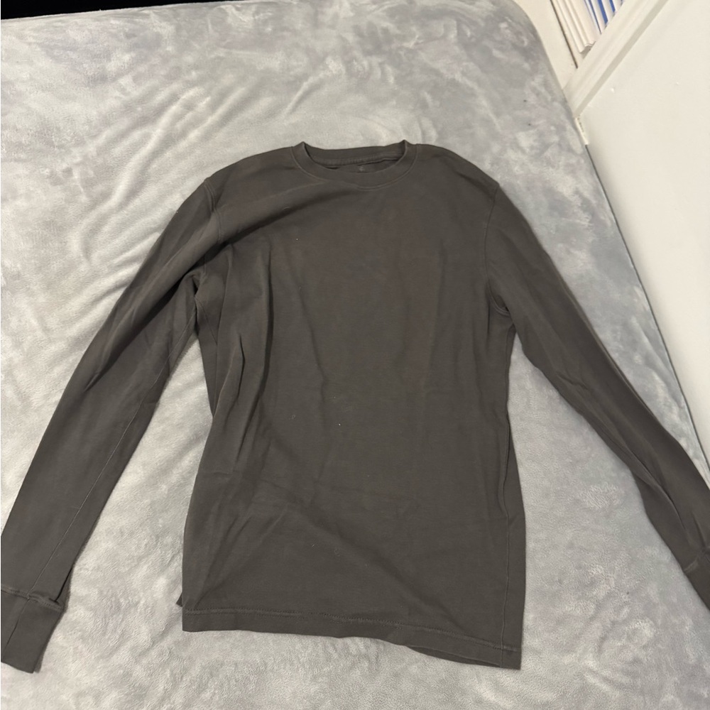 Men's Gray Long Sleeve Shirt